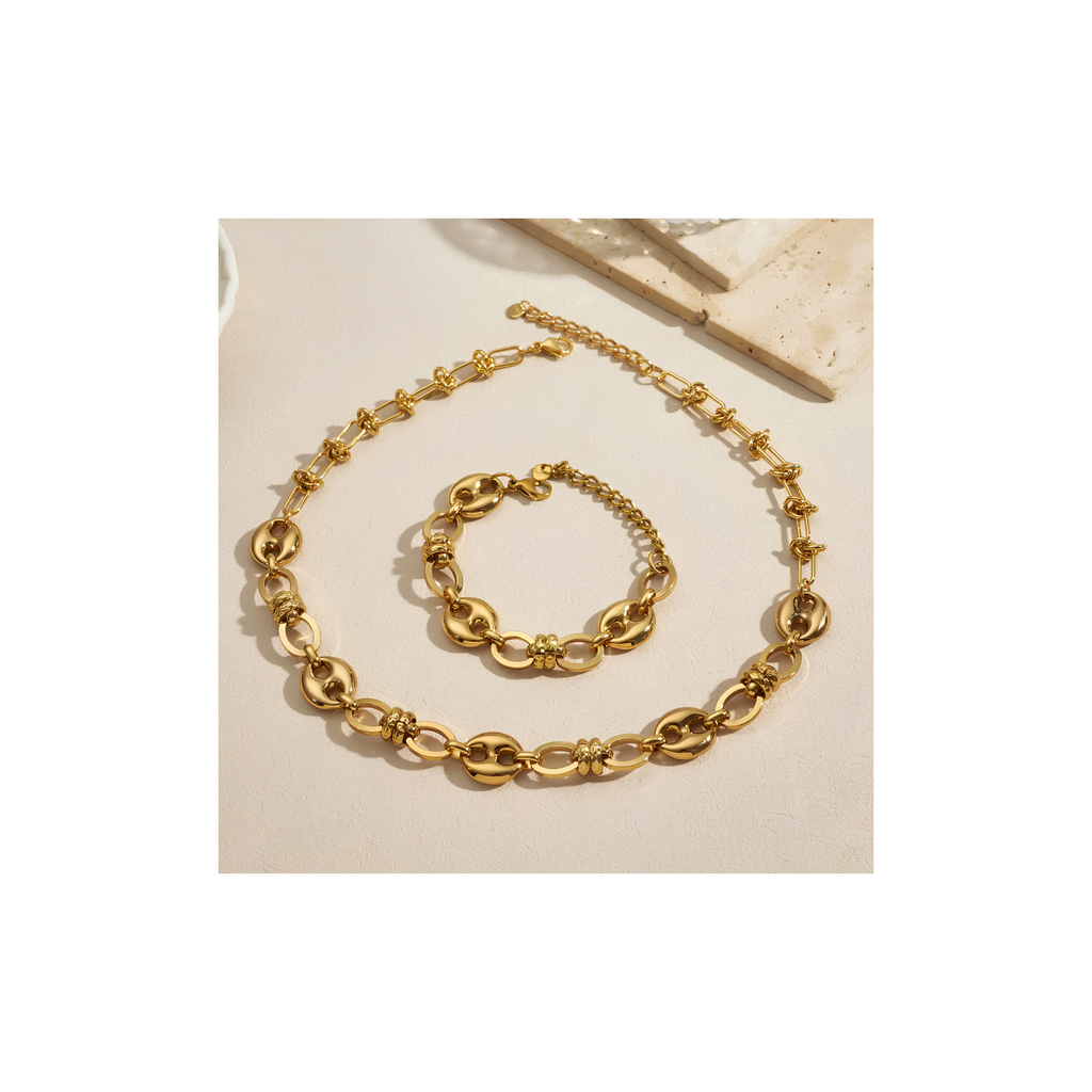 Parure Chaîne Maille Marine