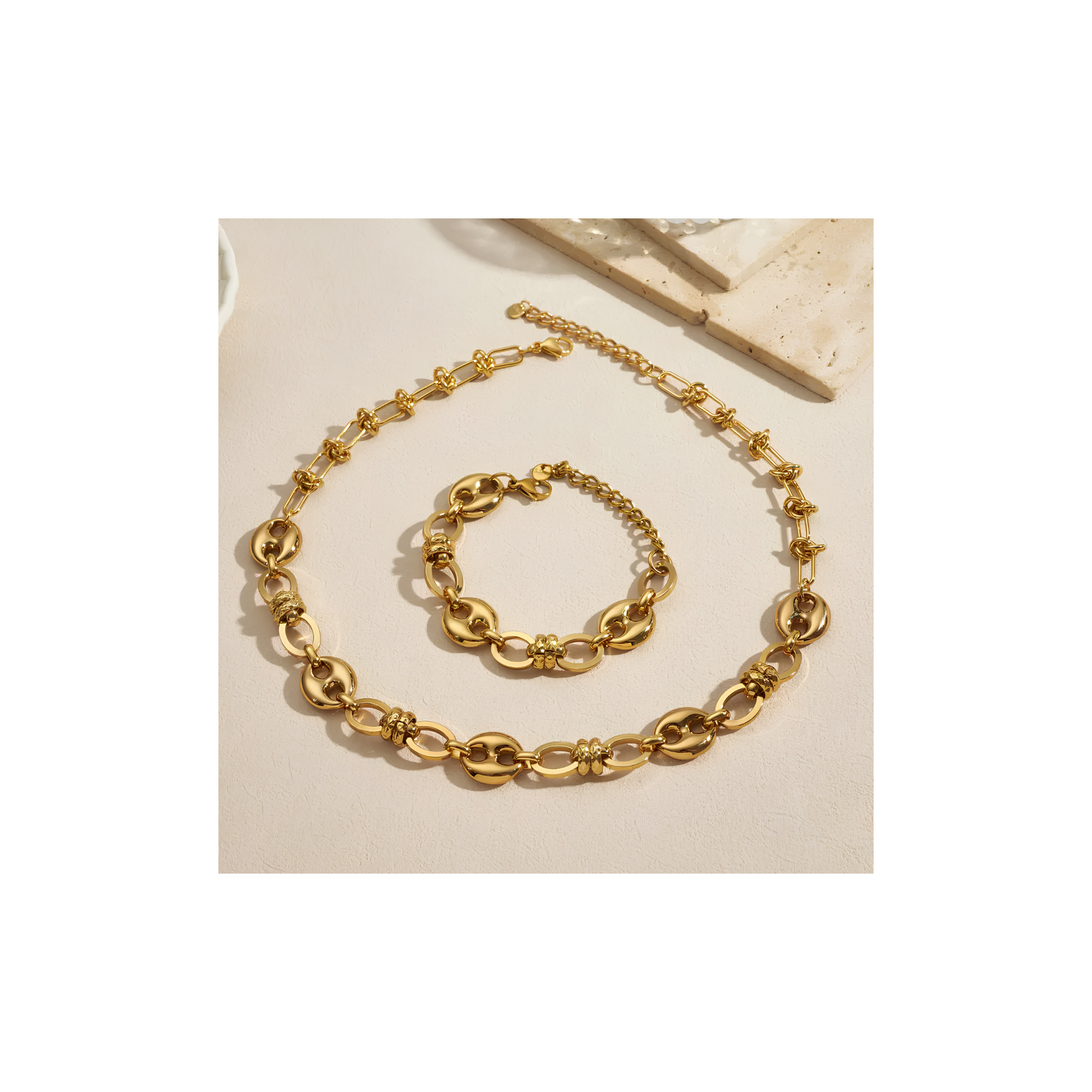 Parure Chaîne Maille Marine