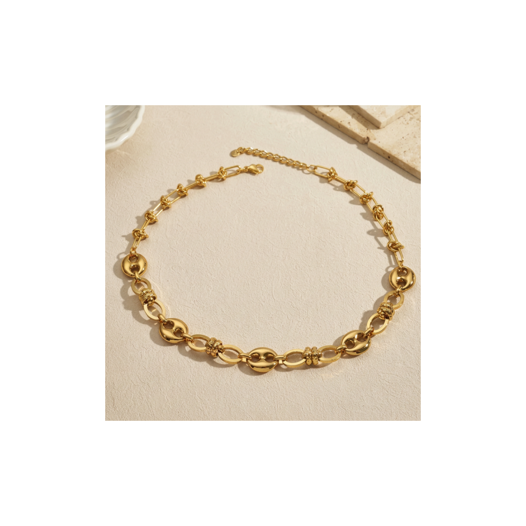 Parure Chaîne Maille Marine