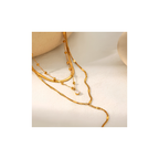 Collier Multirangs Élégance dorée