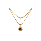 Collier avec pendentif Œil de Tigre Doré