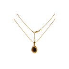 Collier avec pendentif Œil de Tigre Doré